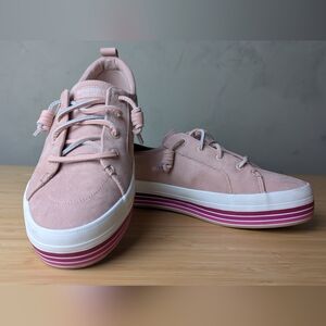 Pink Suede Sperry Top Siders